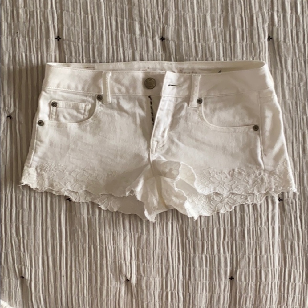 American Eagle White Shorts